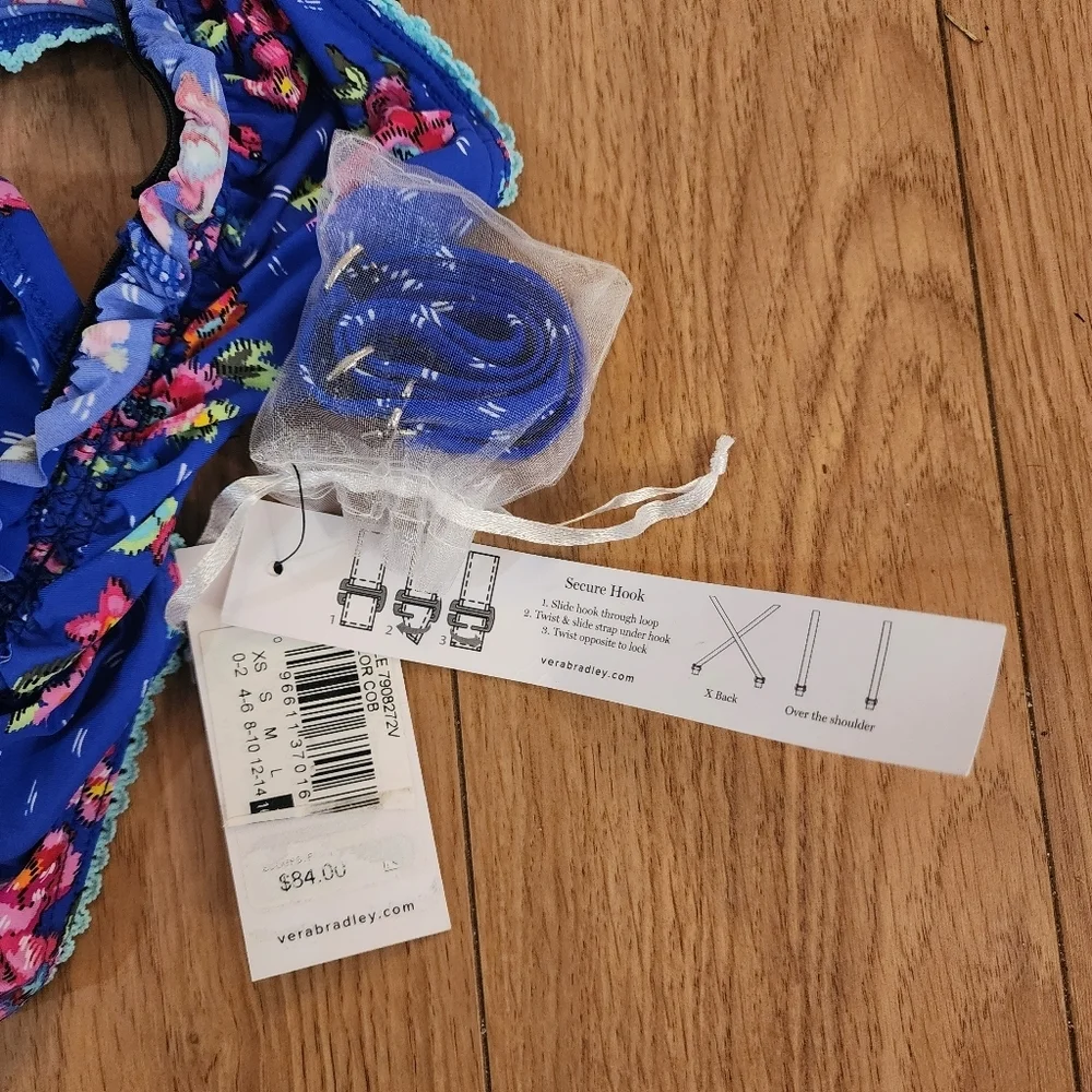 NWT Vera Bradley Bikini Top- XL